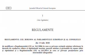 Analiză. Ce aduce nou de fapt REGULAMENTUL (UE) 1054 din 15 iulie 2020 REGULAMENTUL (UE) 1054 din 15 iulie 2020