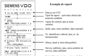 Tahograful digital – exemplu de raport – cum se citește un rapot